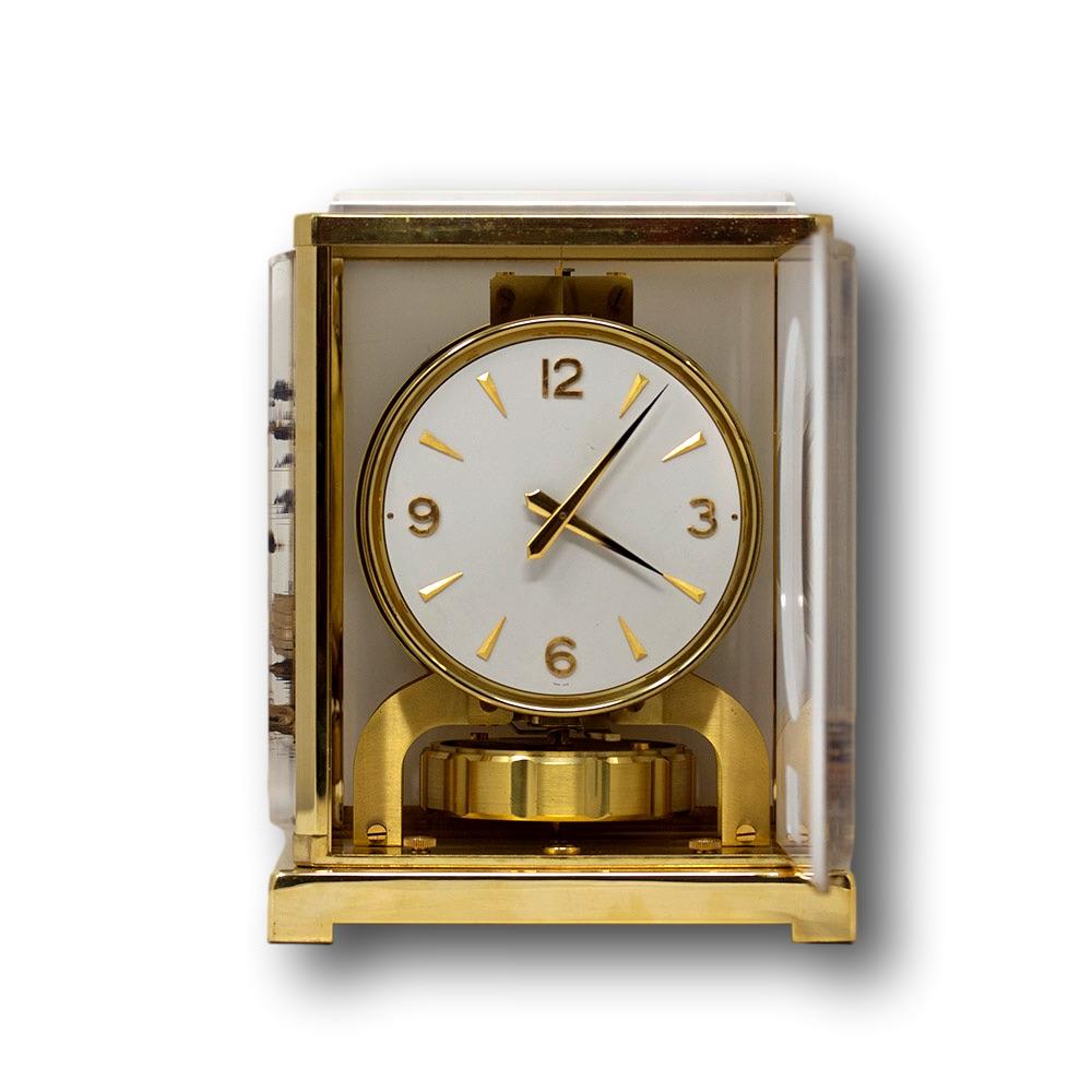 Mid-20th Century Jaeger-LeCoultre Atmos Marina Clock Chinoiserie Design