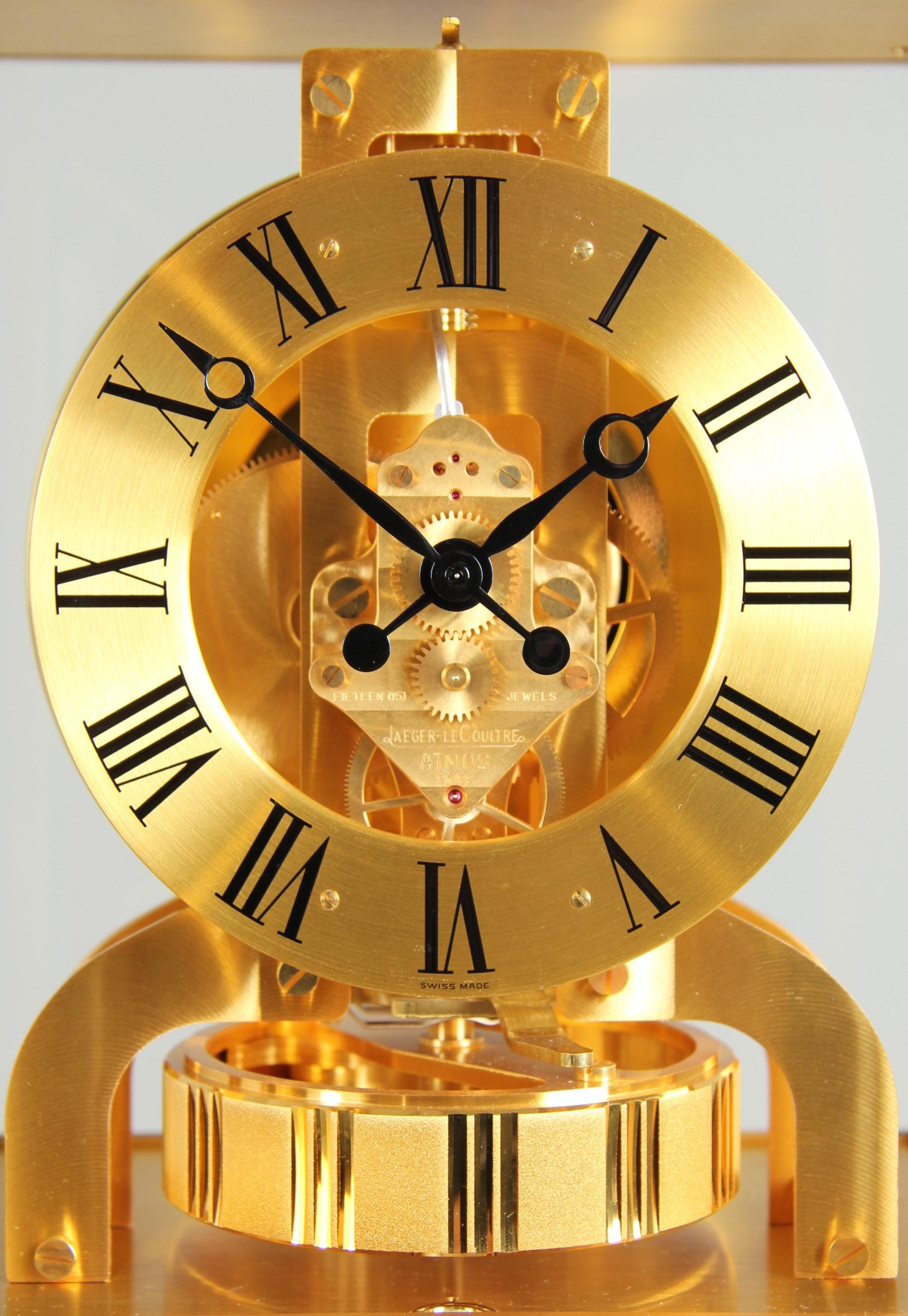 Jaeger LeCoultre - Atmos Royale from 1980, Table Clock that LIVES ON AIR In Good Condition For Sale In Greven, DE
