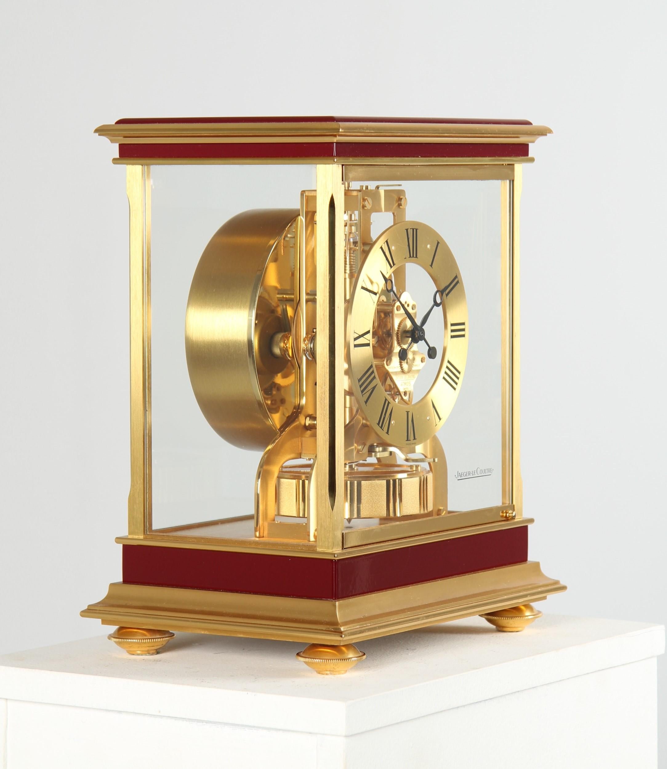 Brass Jaeger LeCoultre - Atmos Royale from 1980, Table Clock that LIVES ON AIR For Sale