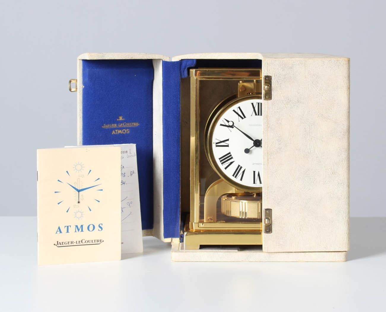 Jaeger LeCoultre, Atmos Table Clock from 1974, Fullset with Box and Papers 4