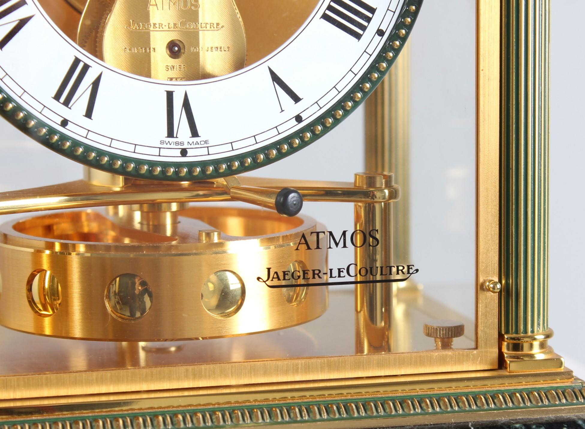 Jaeger LeCoultre, Atmos Vendome, Clock Pendule, manufactured in 1994 In Good Condition For Sale In Greven, DE