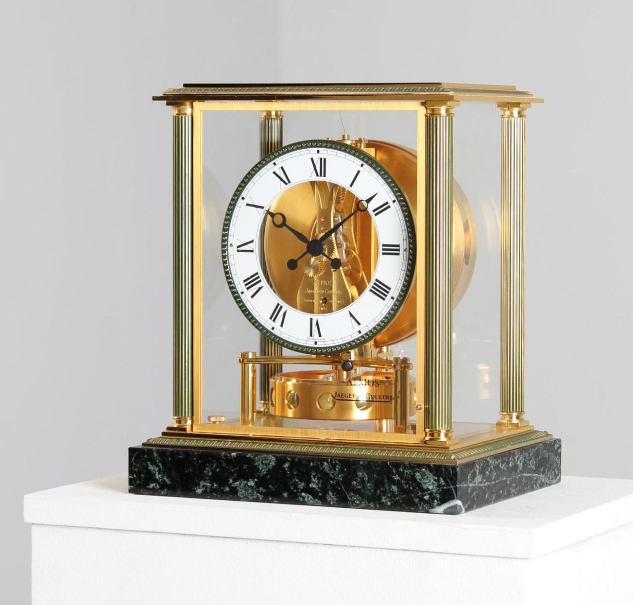 Late 20th Century Jaeger LeCoultre, Atmos Vendome, Clock Pendule, manufactured in 1994 For Sale