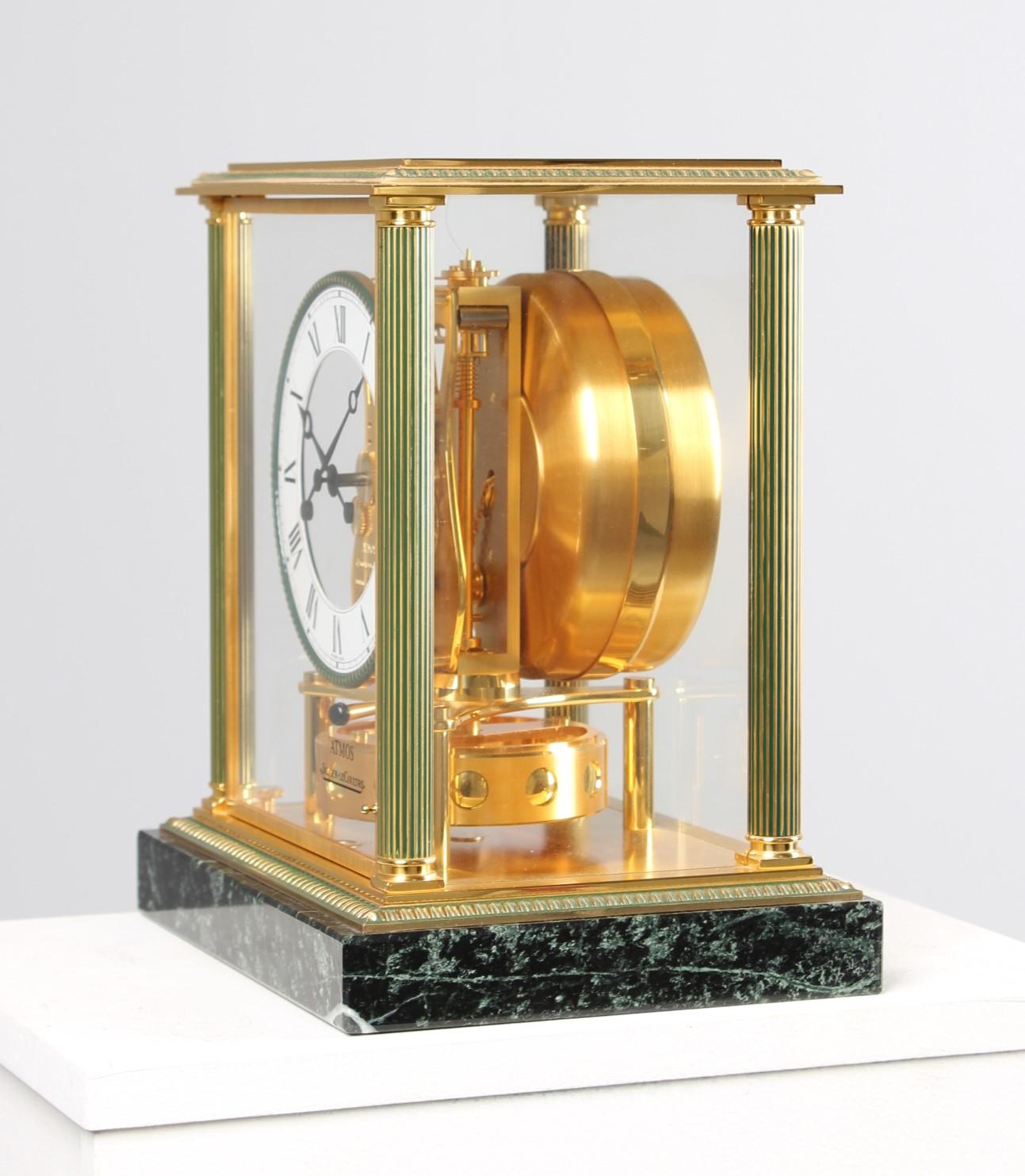 Jaeger LeCoultre, Atmos Vendome, Clock Pendule, manufactured in 1994 For Sale 2