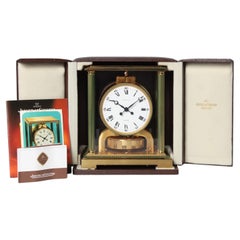 Used Jaeger LeCoultre, Atmos Vendome, Manufactured 1982, Fullset with Box and Papers