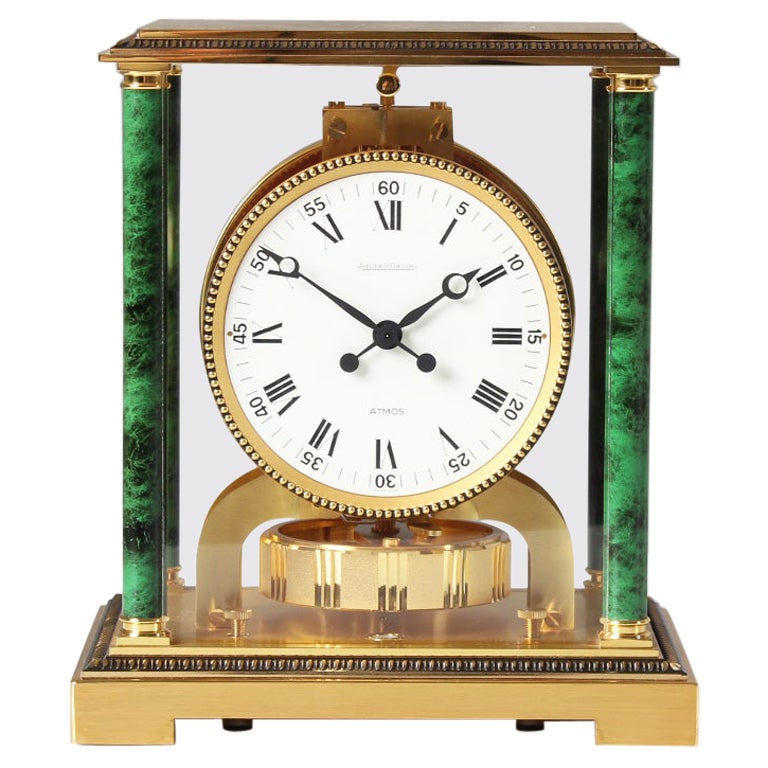 Jaeger Lecoultre, Atmos Vendome with Marbled Columns, Manufacted in 1972