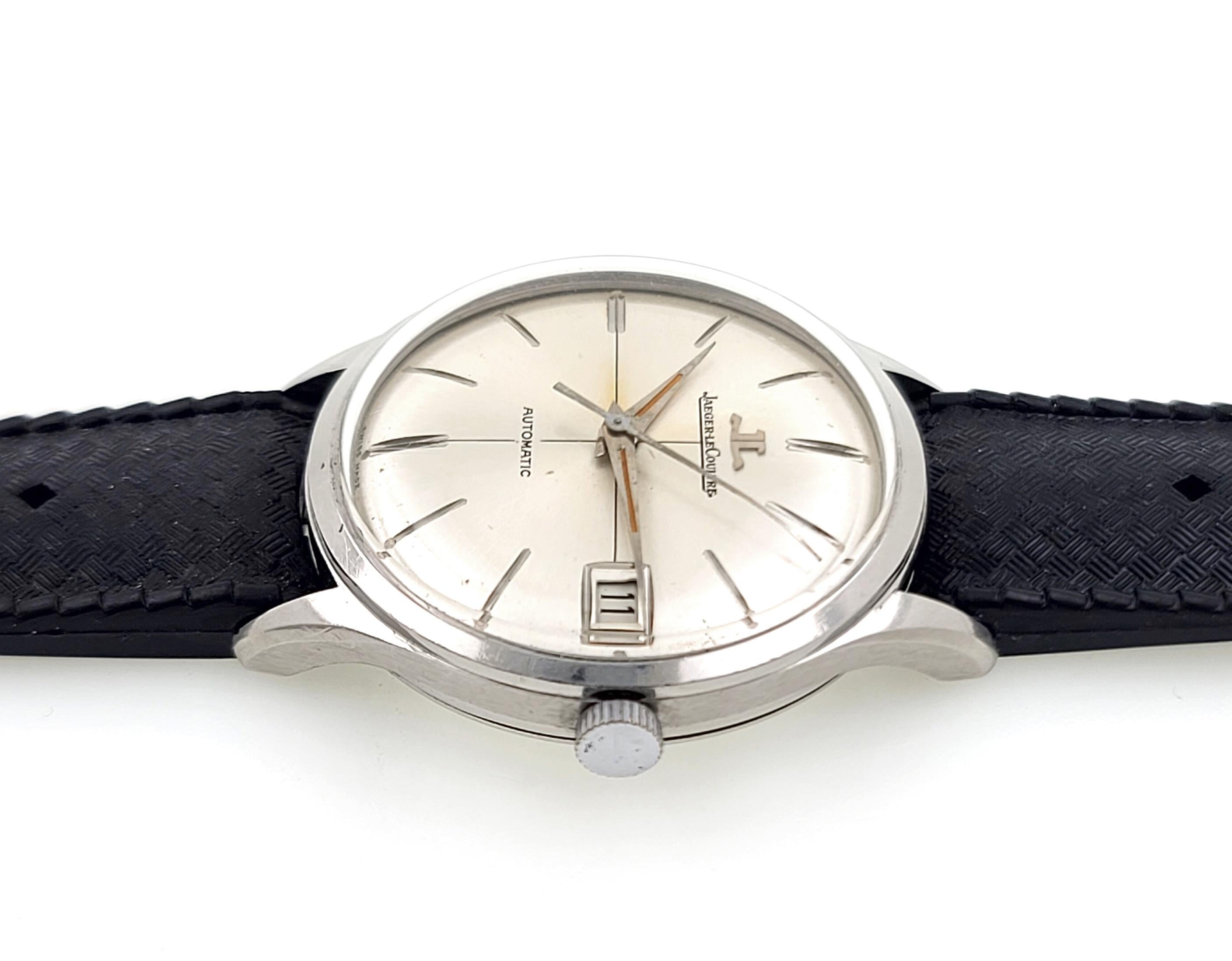 Jaeger-LeCoultre Automatic Date Round Pre Master Steel Vintage 1970 Tropic In Good Condition In Neuilly-sur-Seine, IDF