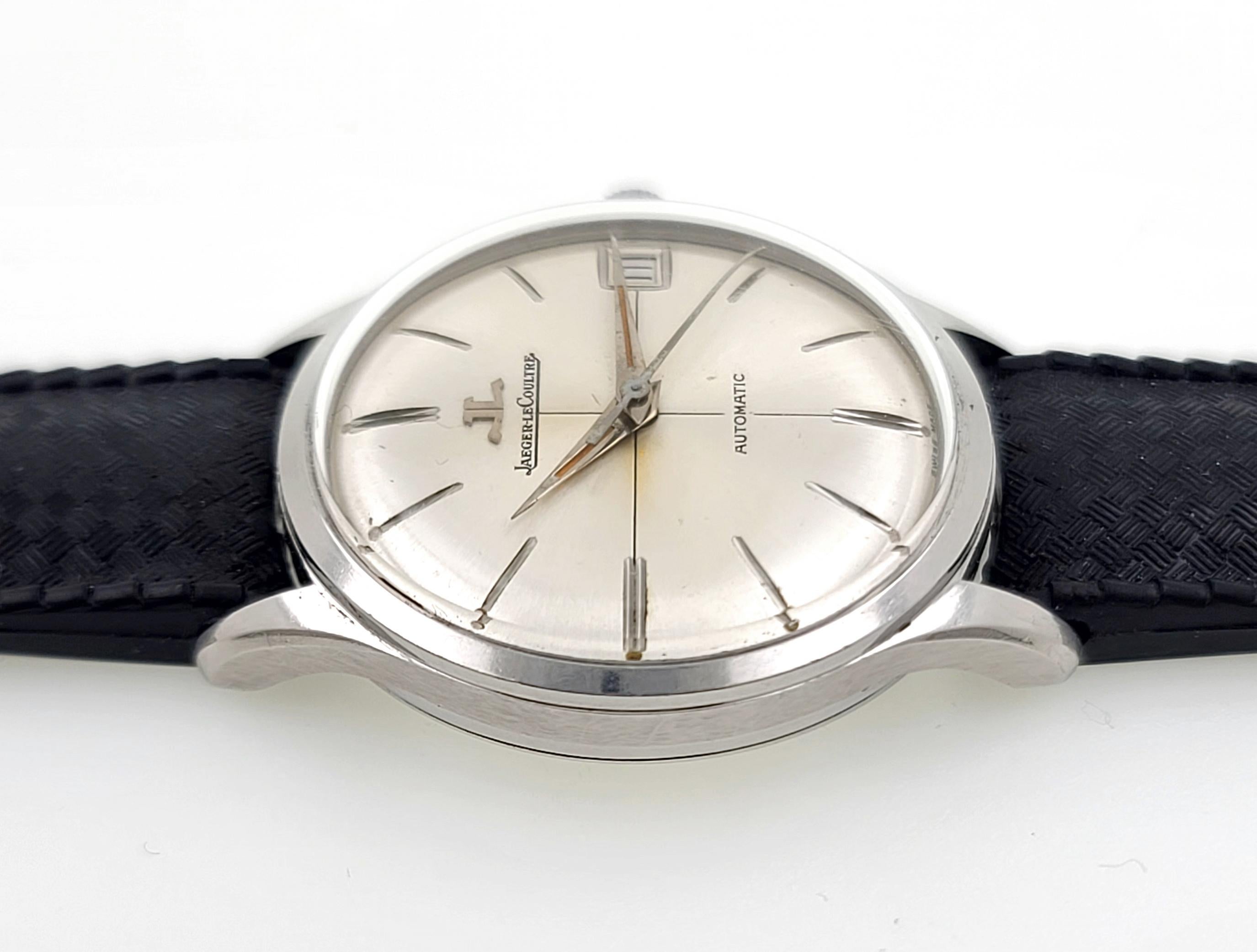 Women's or Men's Jaeger-LeCoultre Automatic Date Round Pre Master Steel Vintage 1970 Tropic