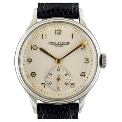 Jaeger-LeCoultre Automatic Small Second Round Pre Master Steel Vintage 1940