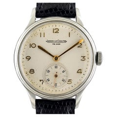 Jaeger-LeCoultre Automatic Small Second Round Pre Master Steel Retro 1940