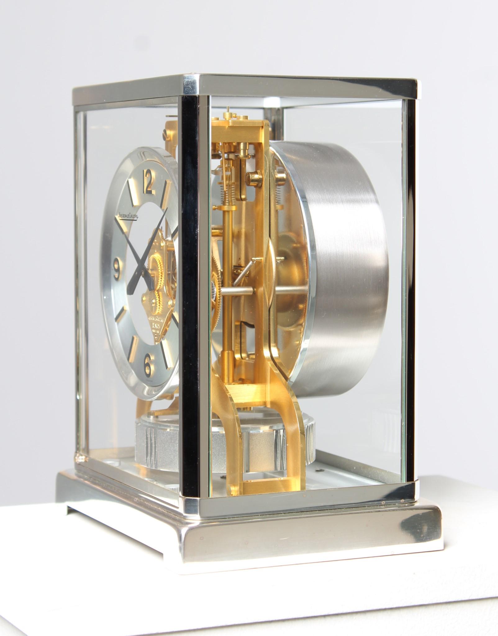 Jaeger LeCoultre, Bicolor Atmos-Uhr, Silber und Gold, hergestellt 1978 im Angebot 1
