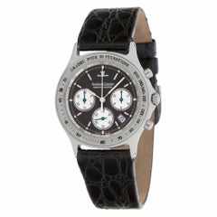 Jaeger-LeCoultre Chronograph 115.8.31, schwarzes Zifferblatt, zertifiziert