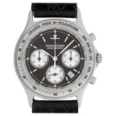 Jaeger-LeCoultre Chronograph 115.8.31, Black Dial, Certified