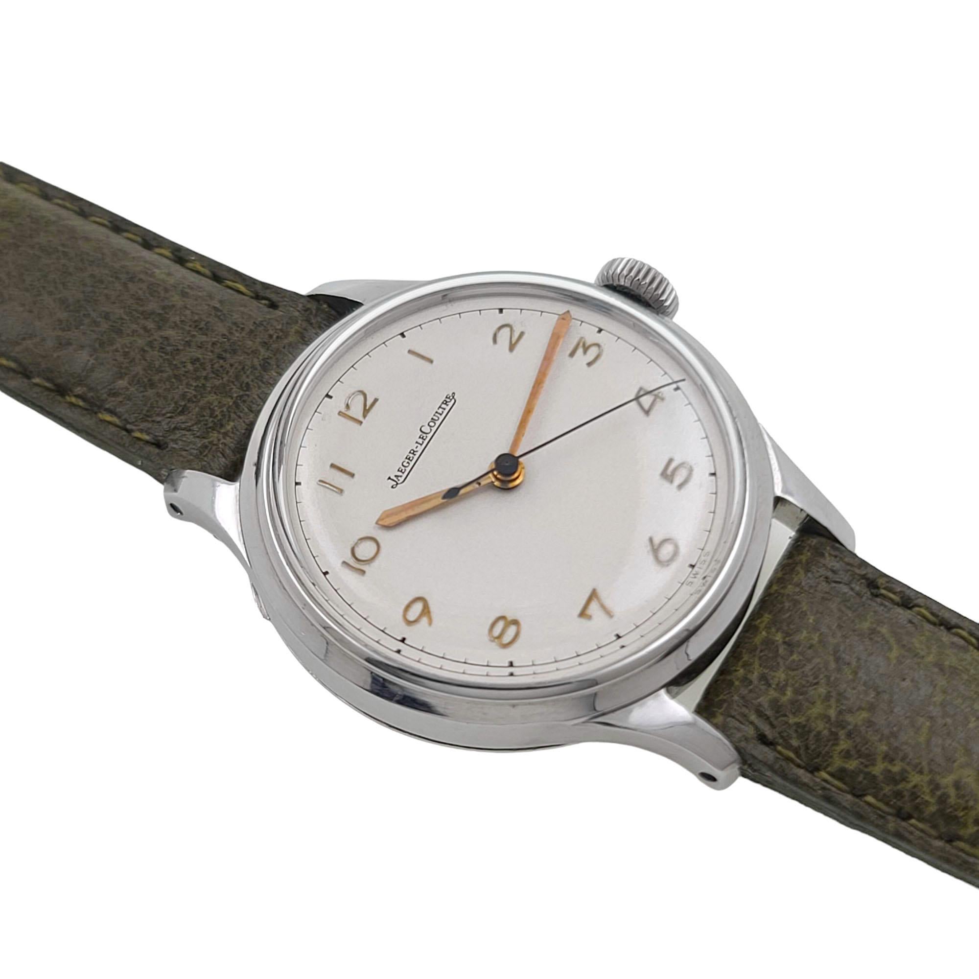 Jaeger-LeCoultre Classic Manual Round Pre Master Vintage 1950 Military Style 3
