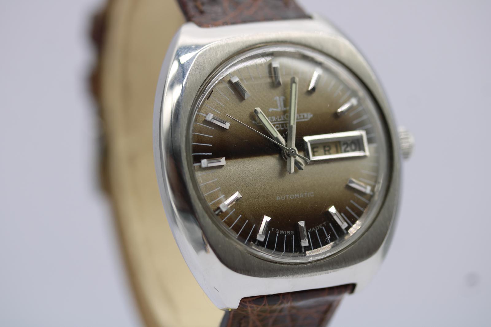 Jaeger-LeCoultre Club automatico  Custodia per barile anni '70  Quadrante a righe In condizioni buone in vendita a London, GB