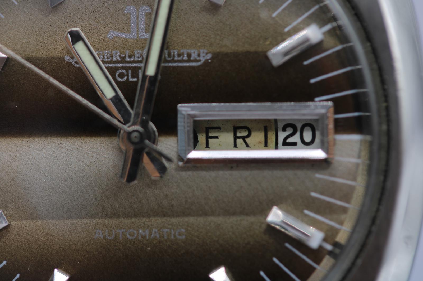 Jaeger-LeCoultre Club automatico  Custodia per barile anni '70  Quadrante a righe in vendita 2