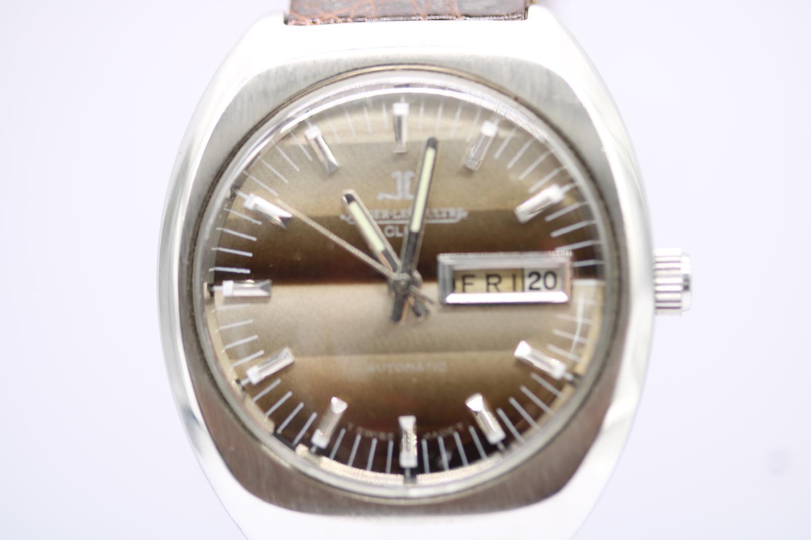 Jaeger-LeCoultre Club automatico  Custodia per barile anni '70  Quadrante a righe in vendita 3