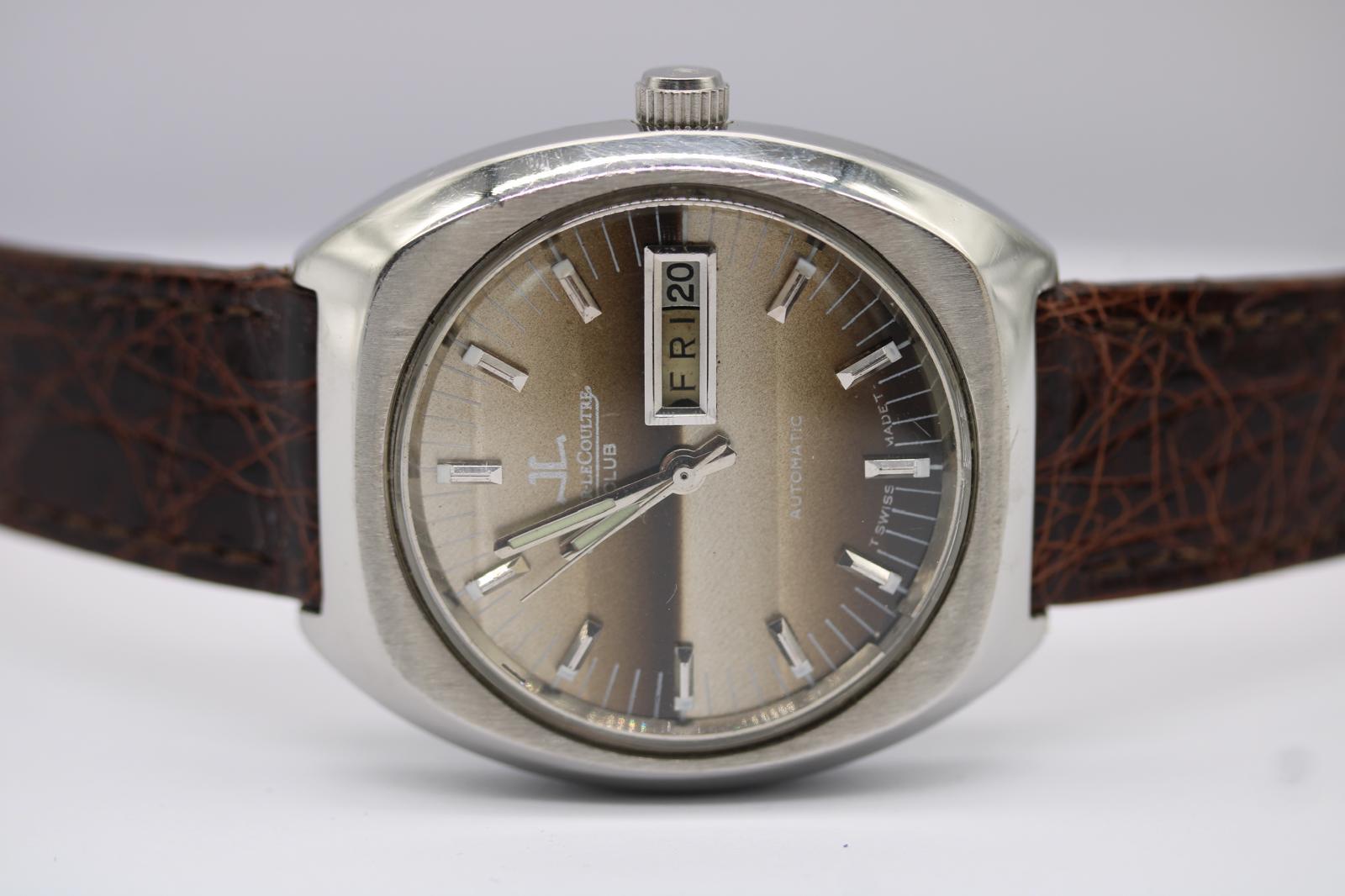 Jaeger-LeCoultre Club automatico  Custodia per barile anni '70  Quadrante a righe in vendita 4