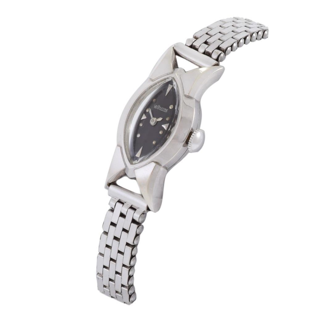 Retro  Jaeger-LeCoultre Cocktail Watch 14K White Gold For Sale