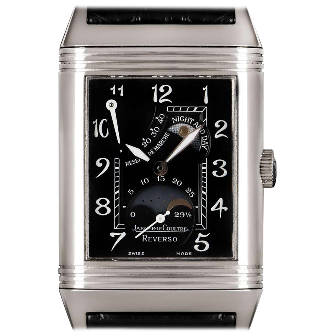 Jaeger LeCoultre Day & Night Reverso White Gold 270.3.63 Manual Wind Wristwatch