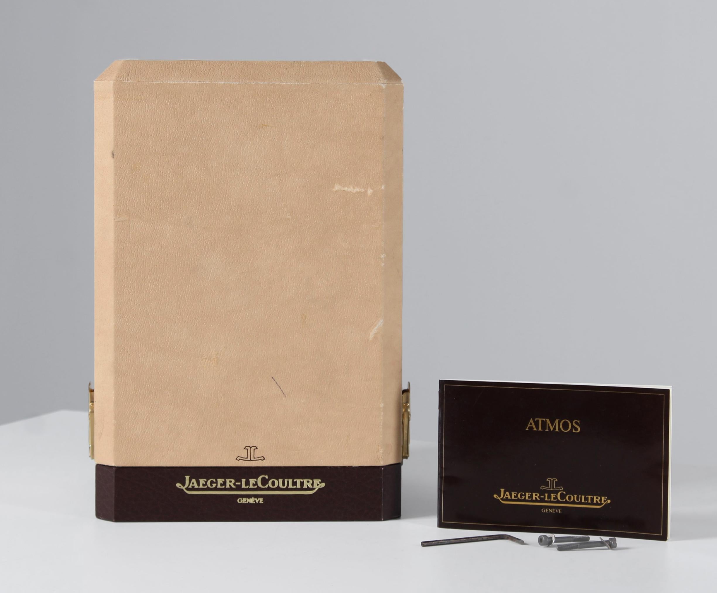 Jaeger LeCoultre, Schreibtischuhr, Atmos Prestige, limitierte Auflage, 1980er Jahre (Schweizerisch) im Angebot