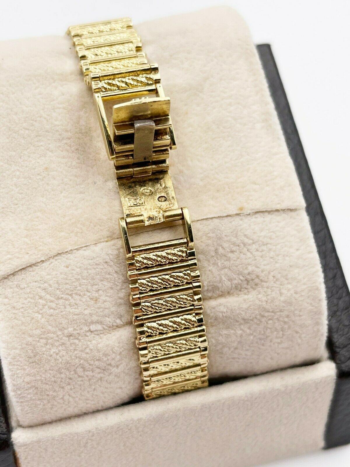 Jaeger-LeCoultre Diamond Bezel Ladies Watch 18 Karat Yellow Gold Watch For Sale 1