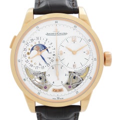 Jaeger LeCoultre Duometre A Quantieme Lunaire 18K Gold Beige Dial Watch Q6042420