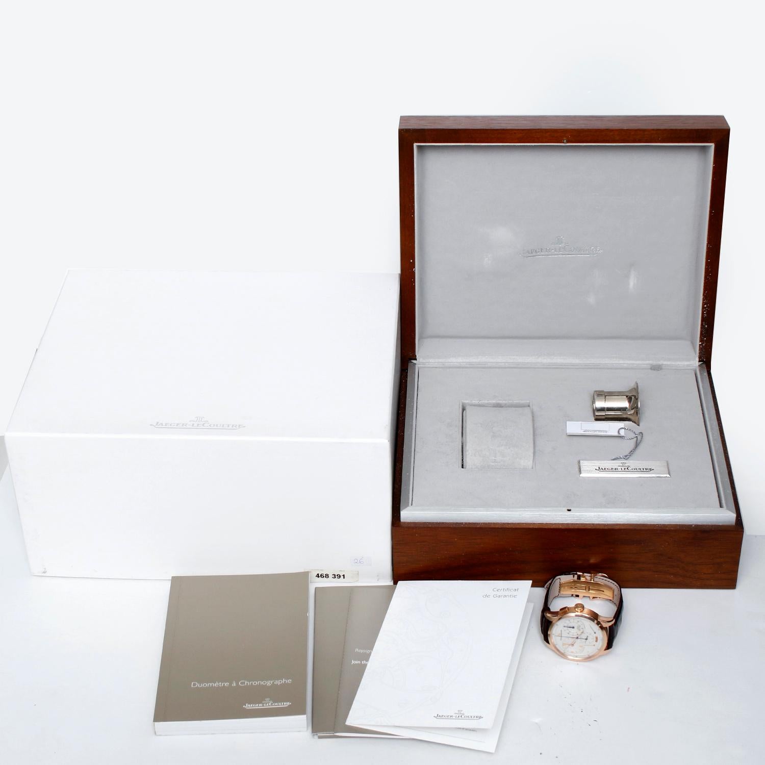 Jaeger LeCoultre Duometre Men's Rose Gold Watch Q6012420. 600.2.28.S For Sale 3