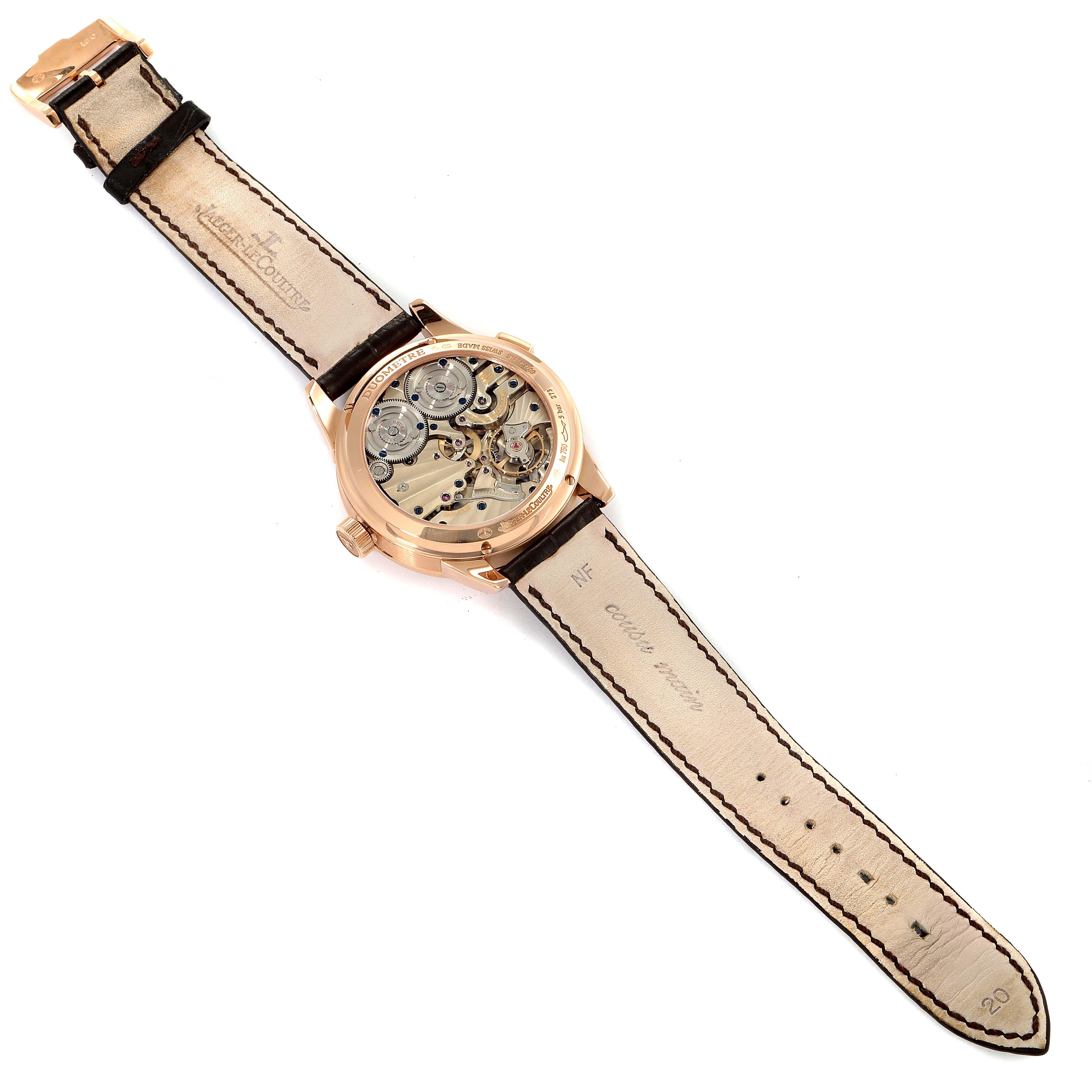 Jaeger Lecoultre Duometre Quantieme Lunaire Rose Gold Watch Q6042421 For Sale 3