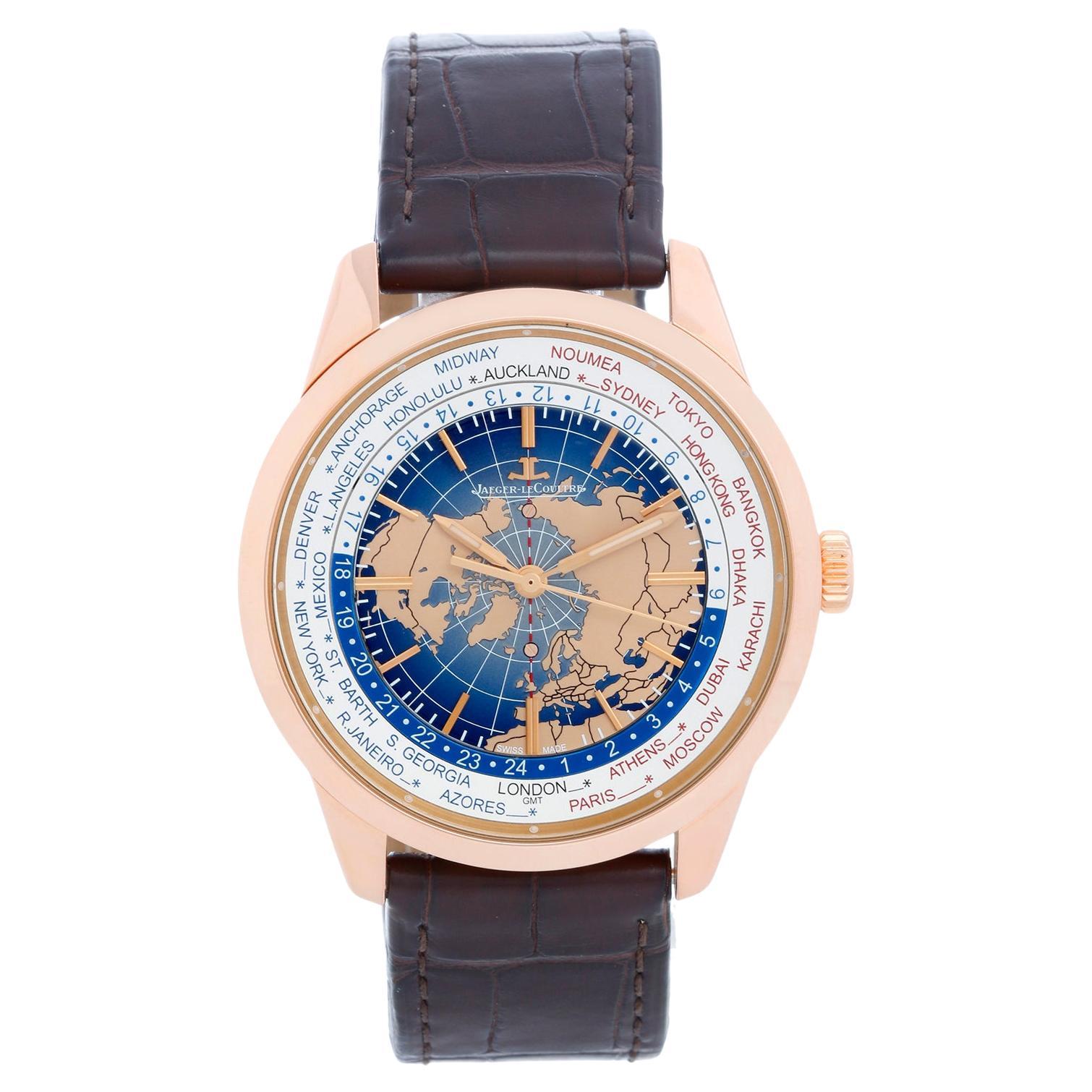 Jaeger LeCoultre Geophysic Universal Time Rose Gold Men's Watch Ref Q8102520