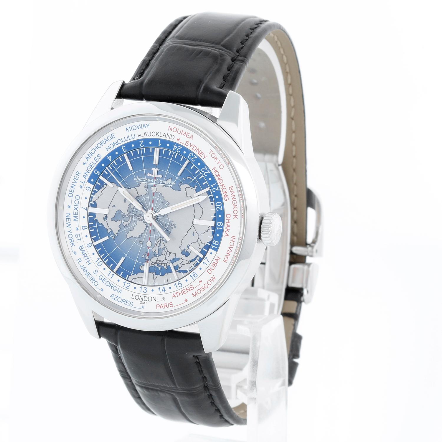Jaeger LeCoultre Geophysic Universal Time Stainless Steel Men's Watch Ref Q81084 For Sale 1
