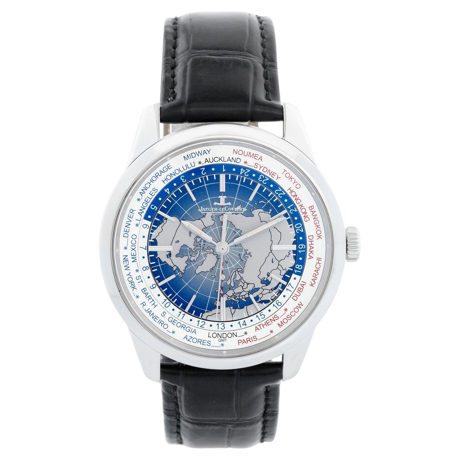Jaeger LeCoultre Geophysic Universal Time Stainless Steel Men's Watch Ref Q81084 For Sale