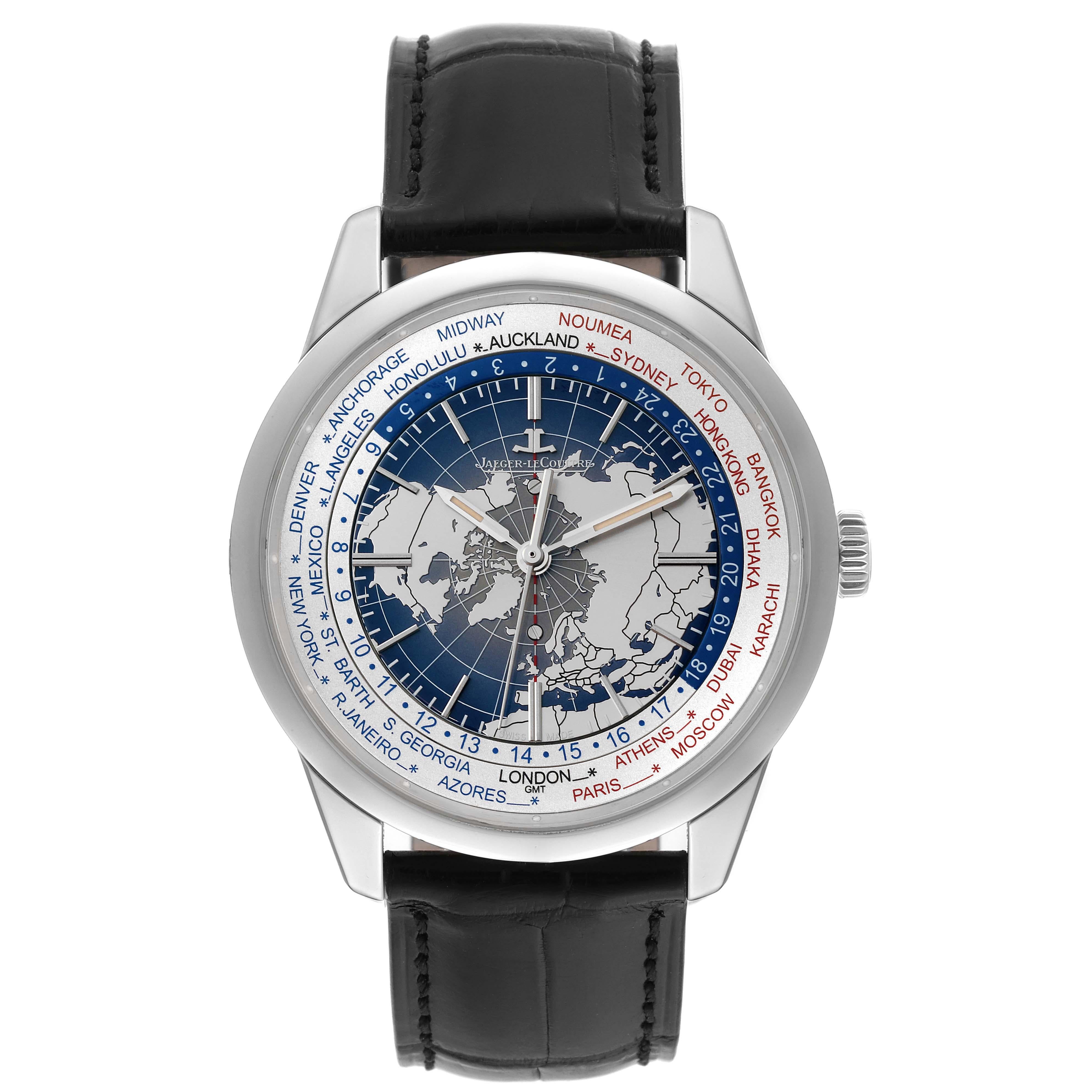 Jaeger LeCoultre Geophysic Universal Time Steel Mens Watch 503.8.T2.S Q8108420 For Sale 2