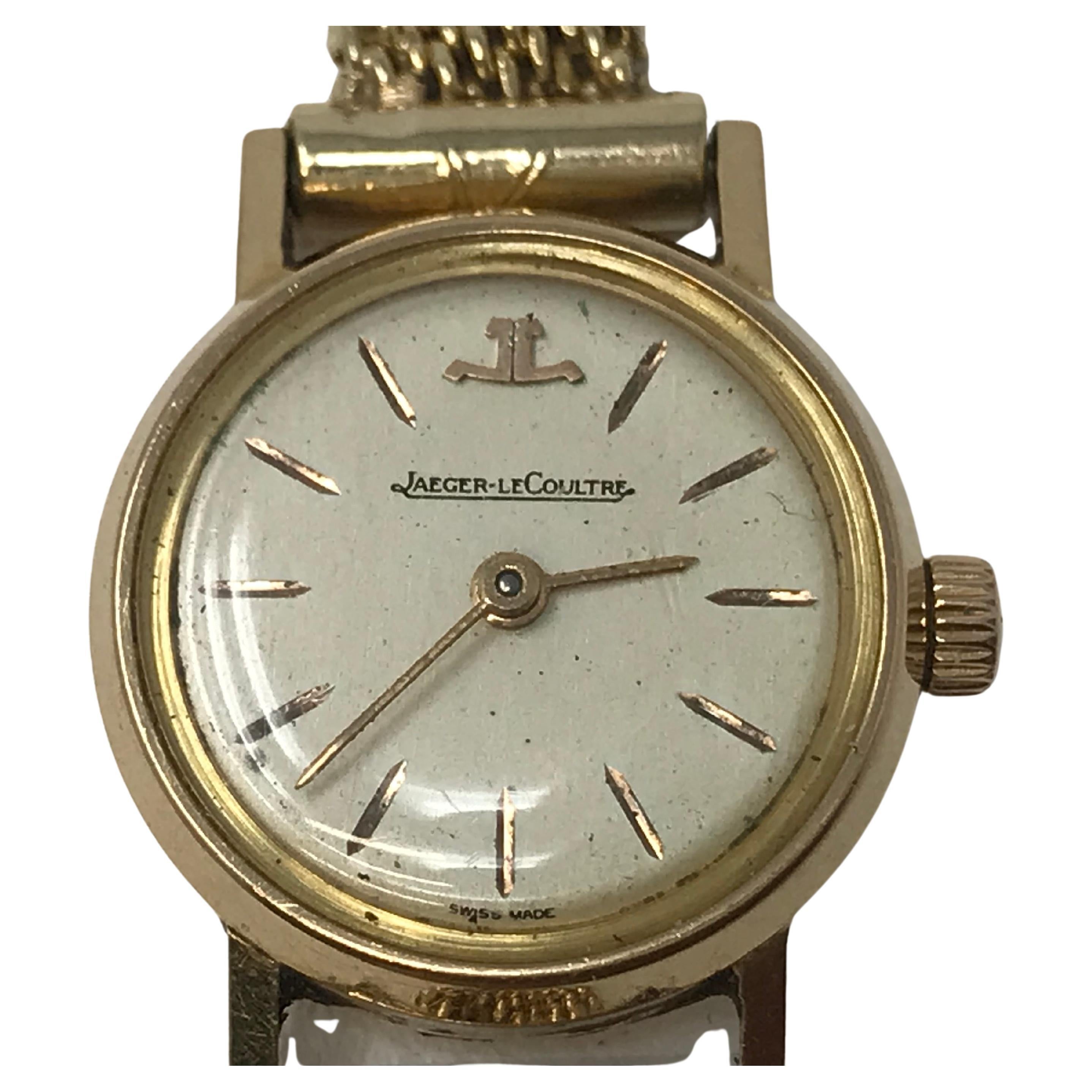 Jaeger LeCoultre Gold Ladies Watch and Bracelet