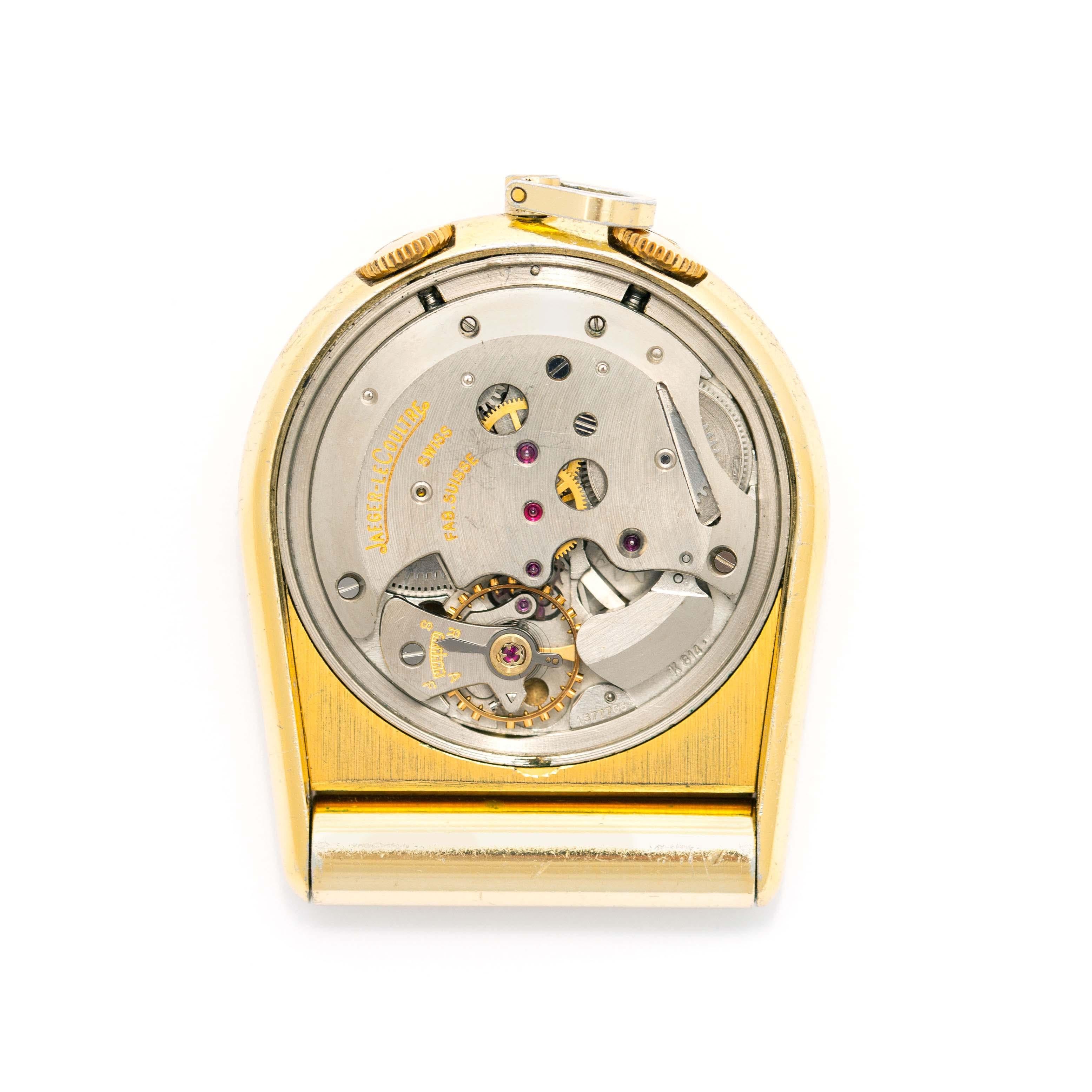 Jaeger-LeCoultre. Gold-Plated Metal Pocket Watch For Sale 3