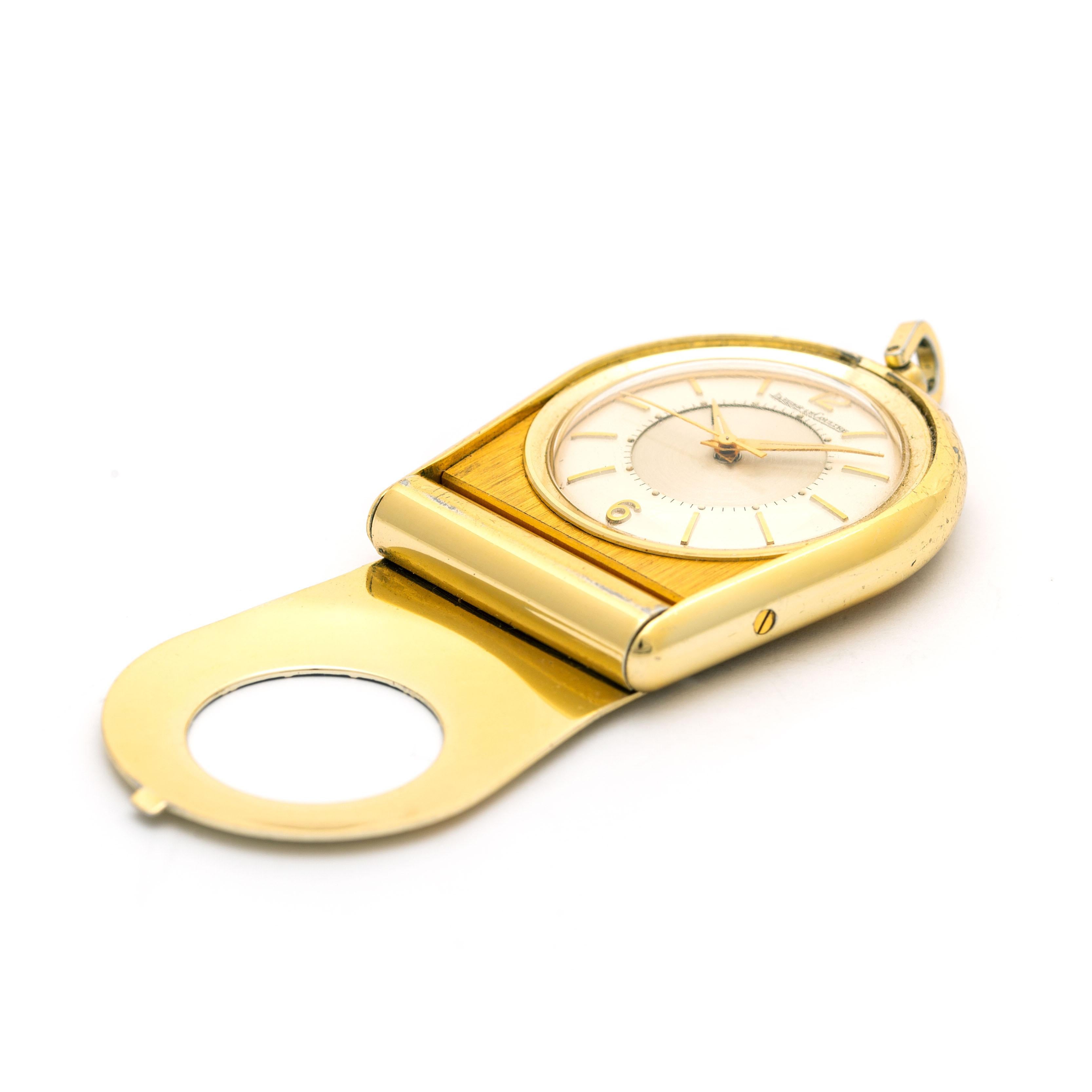 Jaeger-LeCoultre. Gold-Plated Metal Pocket Watch For Sale 1