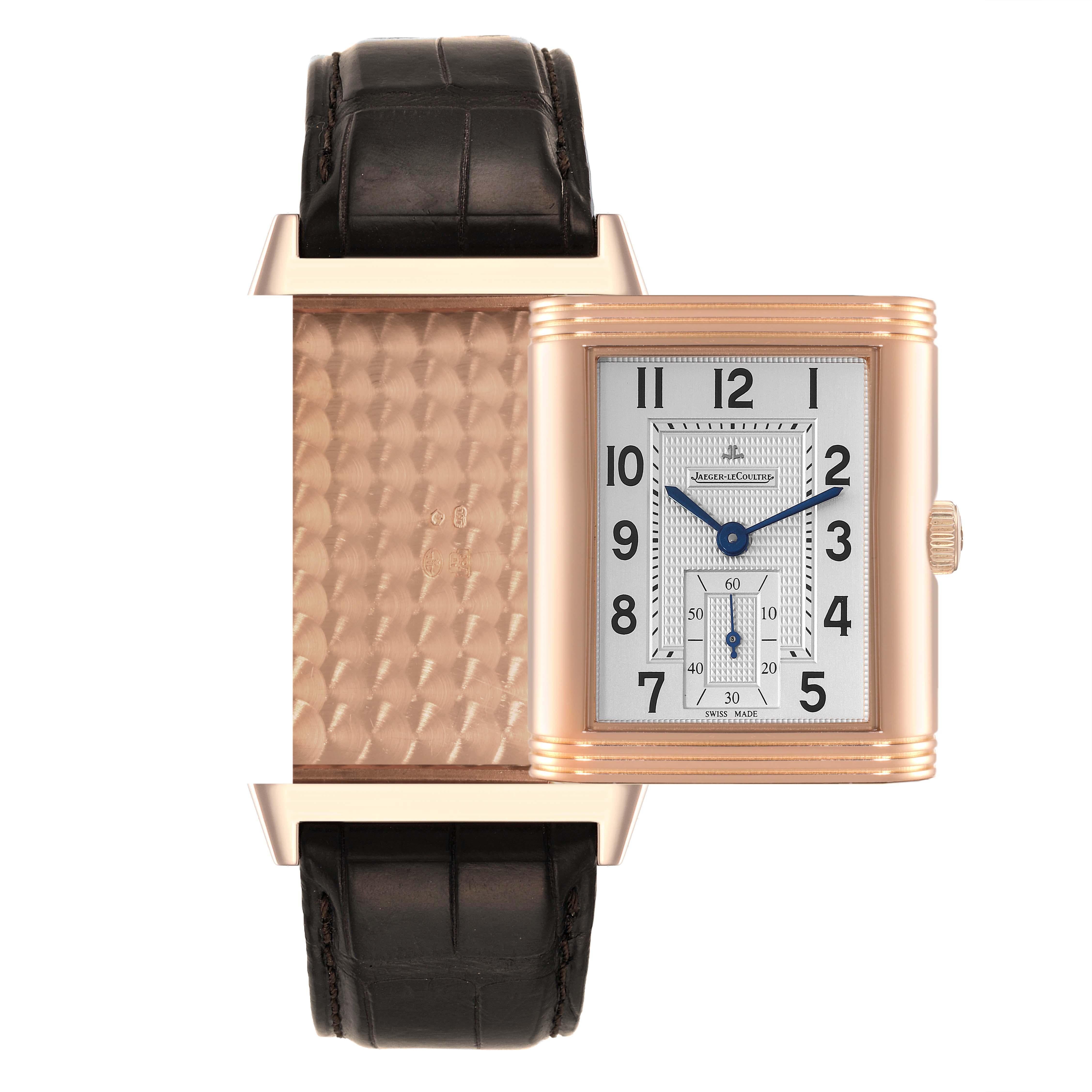 Jaeger LeCoultre Grande Reverso 976 Rose Gold Watch 273.2.04 Q3732420 In Excellent Condition In Atlanta, GA