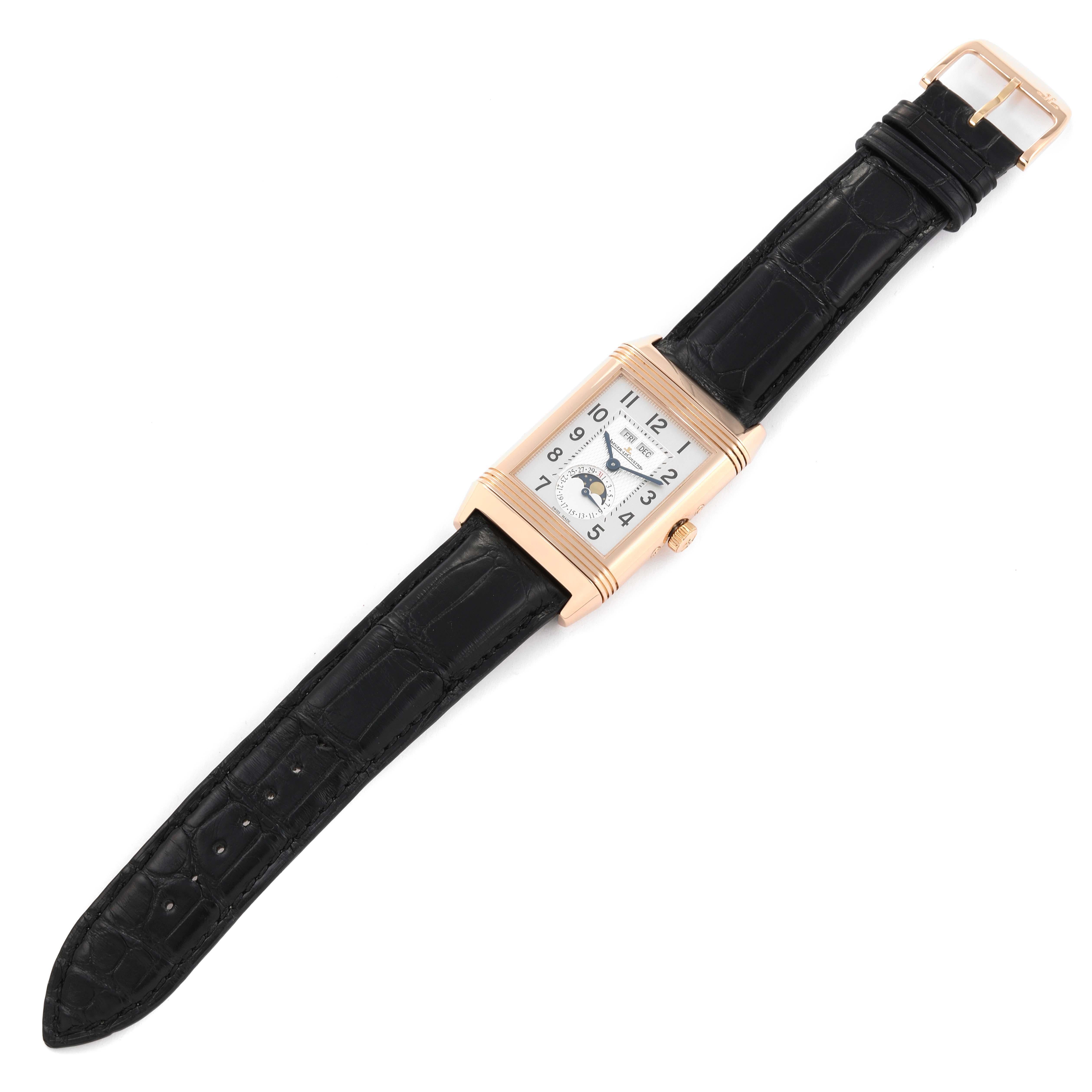 Jaeger LeCoultre Grande Reverso Calendar Rose Gold Mens Watch 273.2.84 Q3752520 4