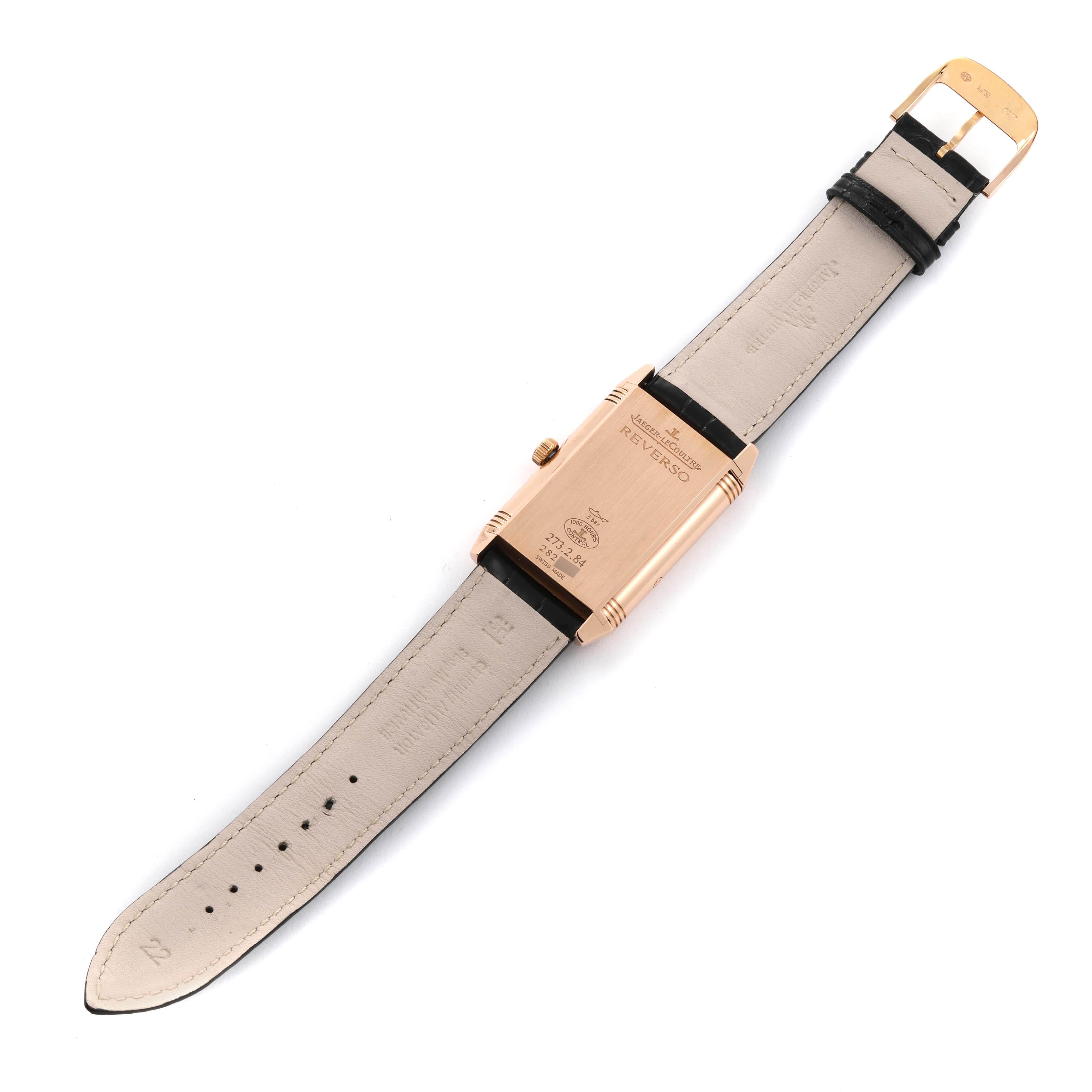 Jaeger LeCoultre Grande Reverso Calendar Rose Gold Mens Watch 273.2.84 Q3752520 5