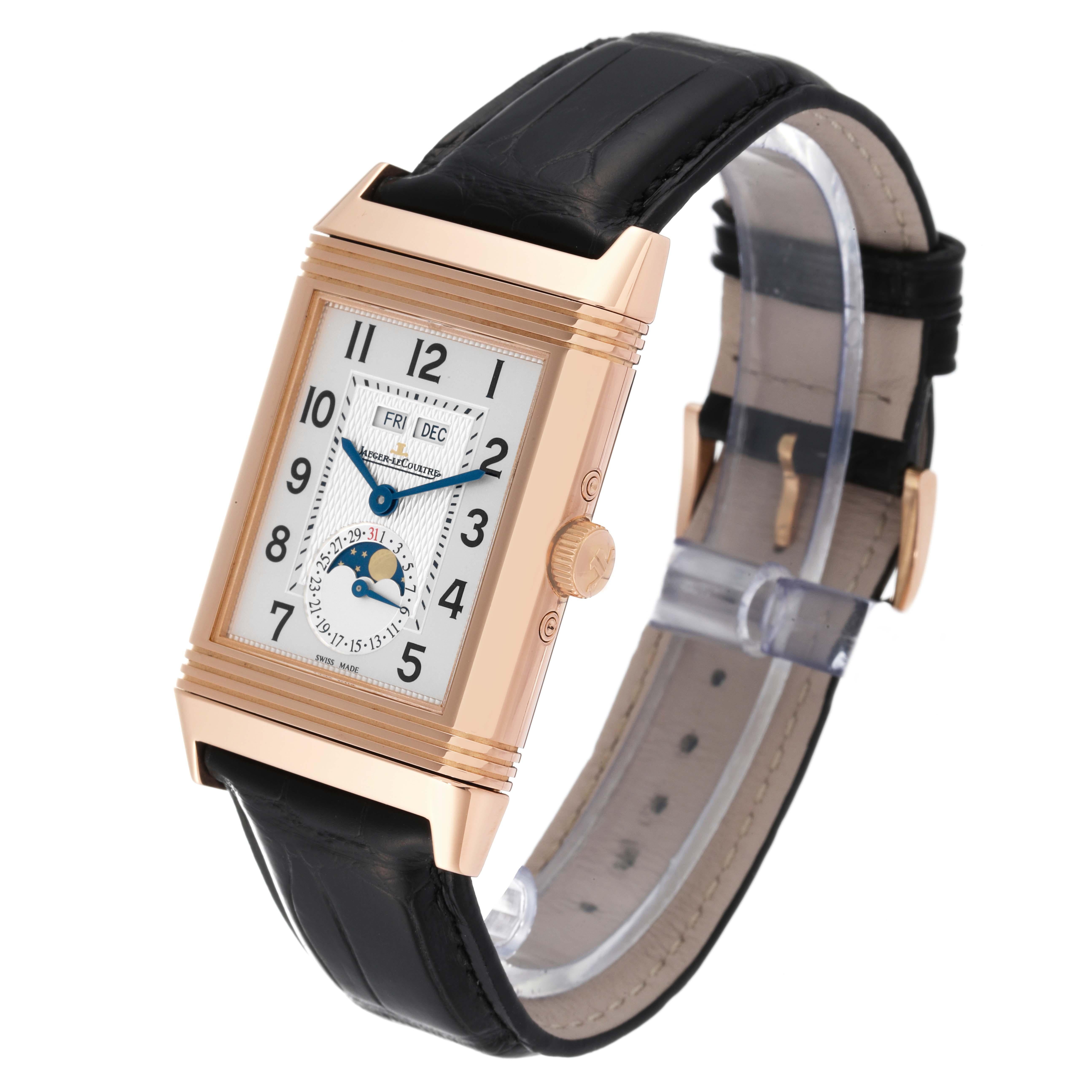 Men's Jaeger LeCoultre Grande Reverso Calendar Rose Gold Mens Watch 273.2.84 Q3752520