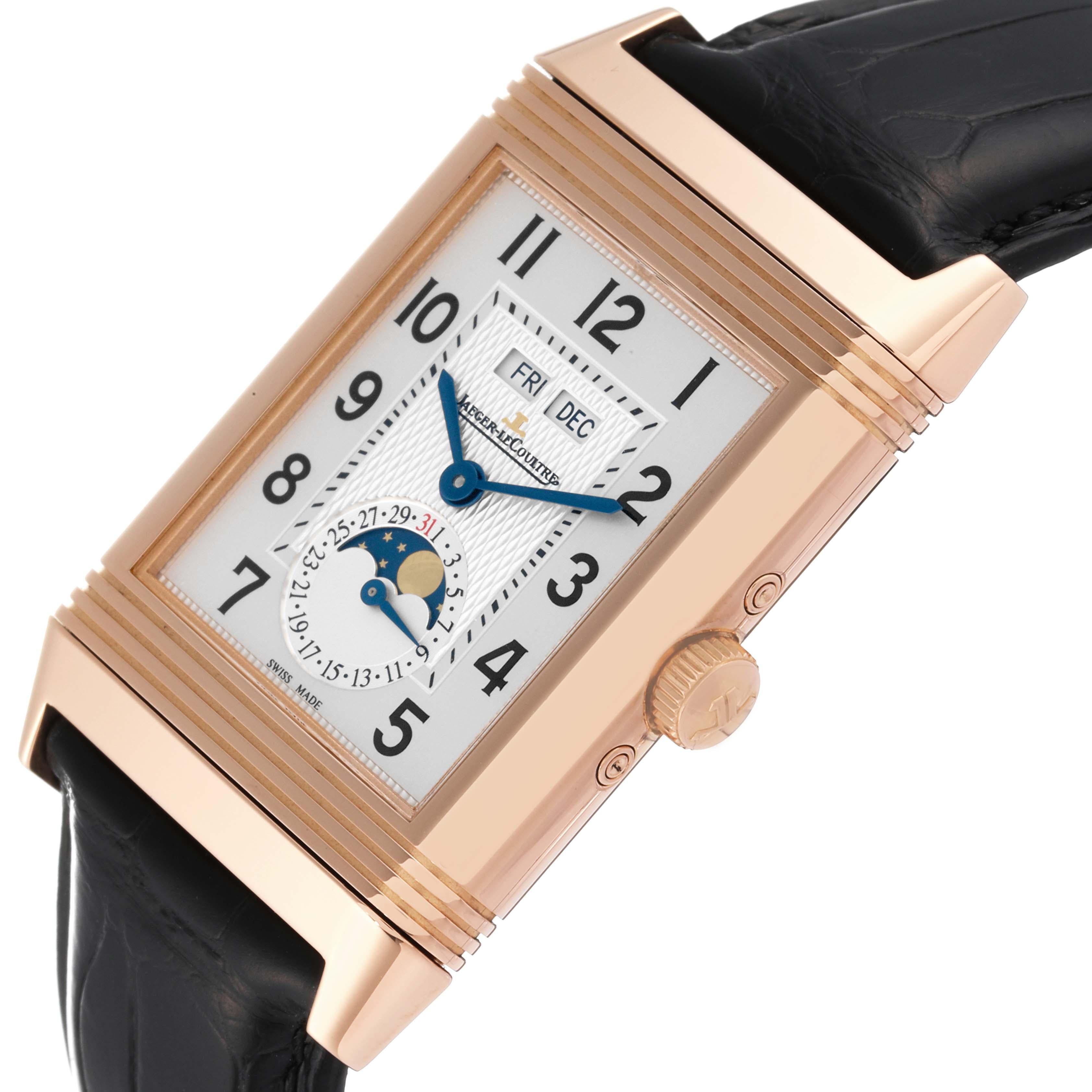Jaeger LeCoultre Grande Reverso Calendar Rose Gold Mens Watch 273.2.84 Q3752520 1