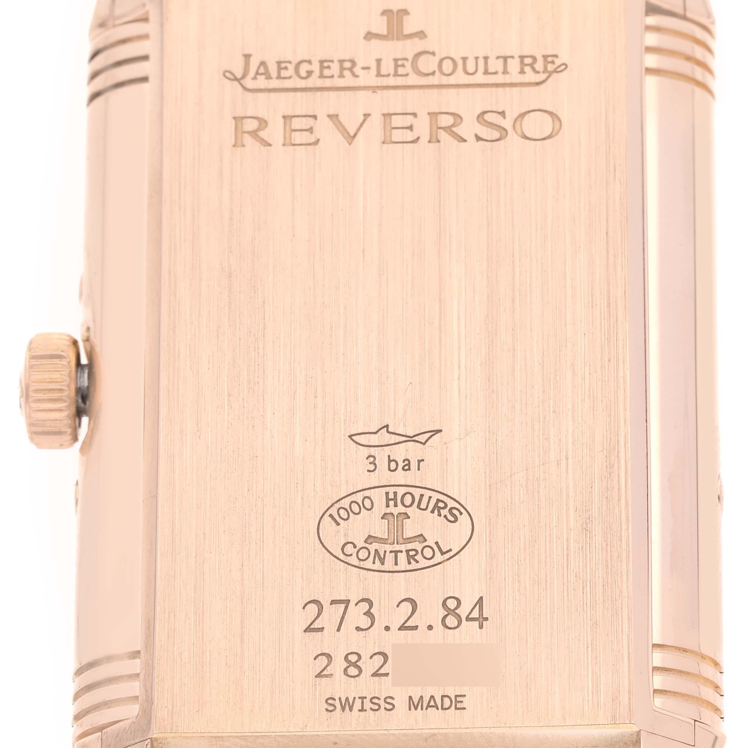 Jaeger LeCoultre Grande Reverso Calendar Rose Gold Mens Watch 273.2.84 Q3752520 2