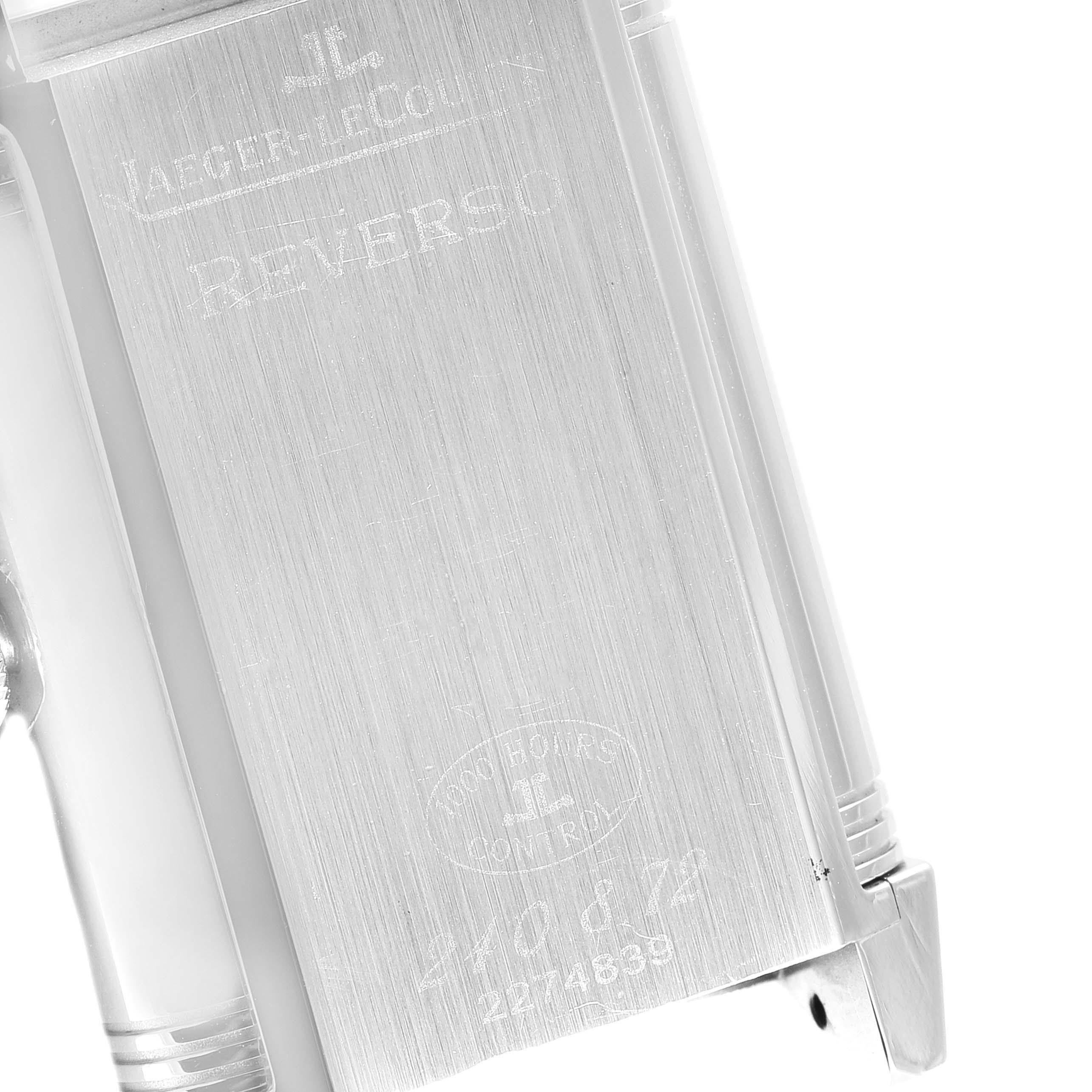 Jaeger LeCoultre Grande Reverso Date Watch 240.8.72 Q3038420 Box Papers For Sale 1