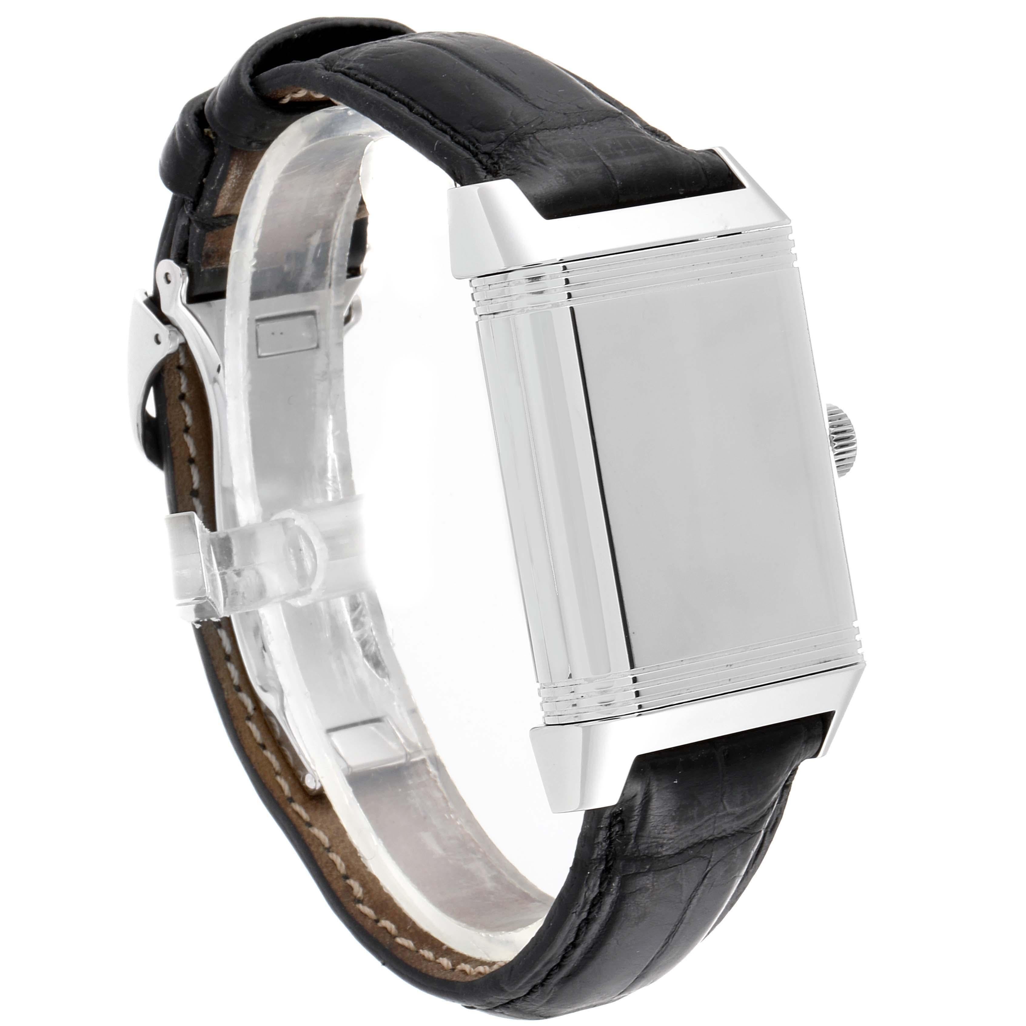 Jaeger LeCoultre Grande Reverso Date Watch 240.8.72 Q3038420 Box Papers For Sale 2