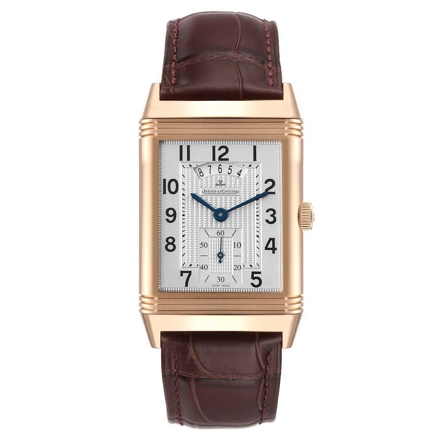 Jaeger LeCoultre Grande Reverso Duodate Rose Gold Watch 273.2.85 Q3742521 In Excellent Condition In Atlanta, GA