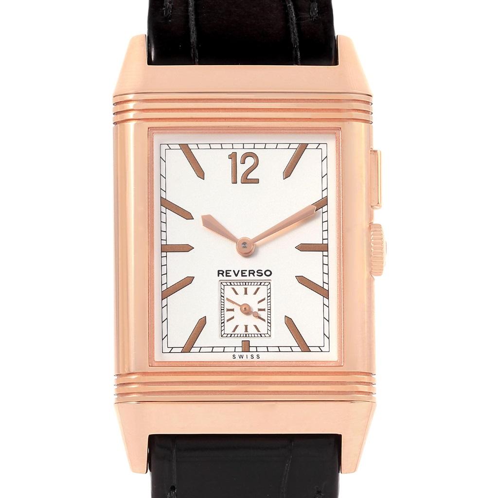 Men's Jaeger-LeCoultre Grande Reverso Duoface Rose Gold Watch 278.2.54 Q3782520 For Sale