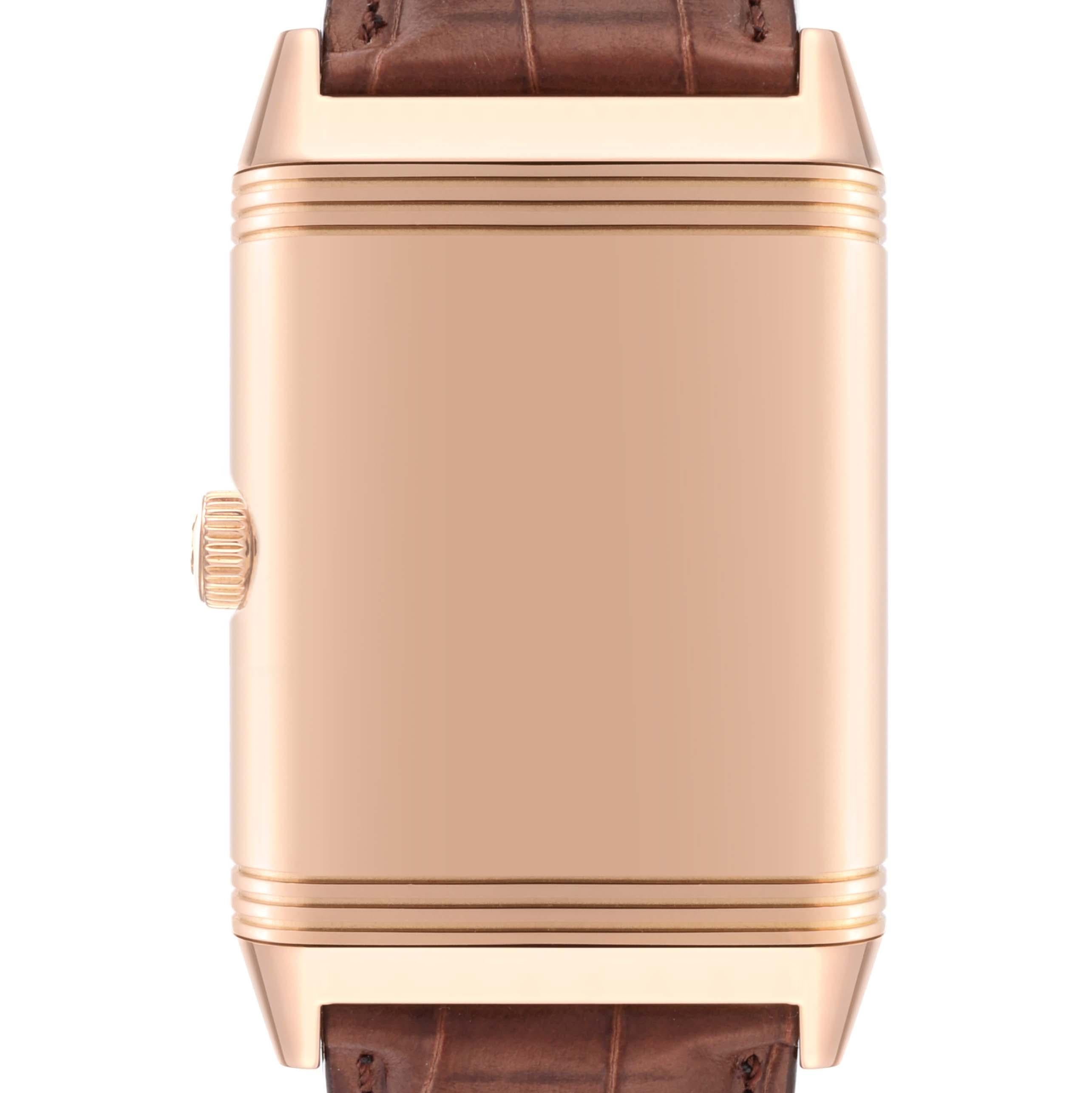 Jaeger LeCoultre Grande Reverso Email Rose Gold Mens Watch 273.2.62 Q3732523 For Sale 3