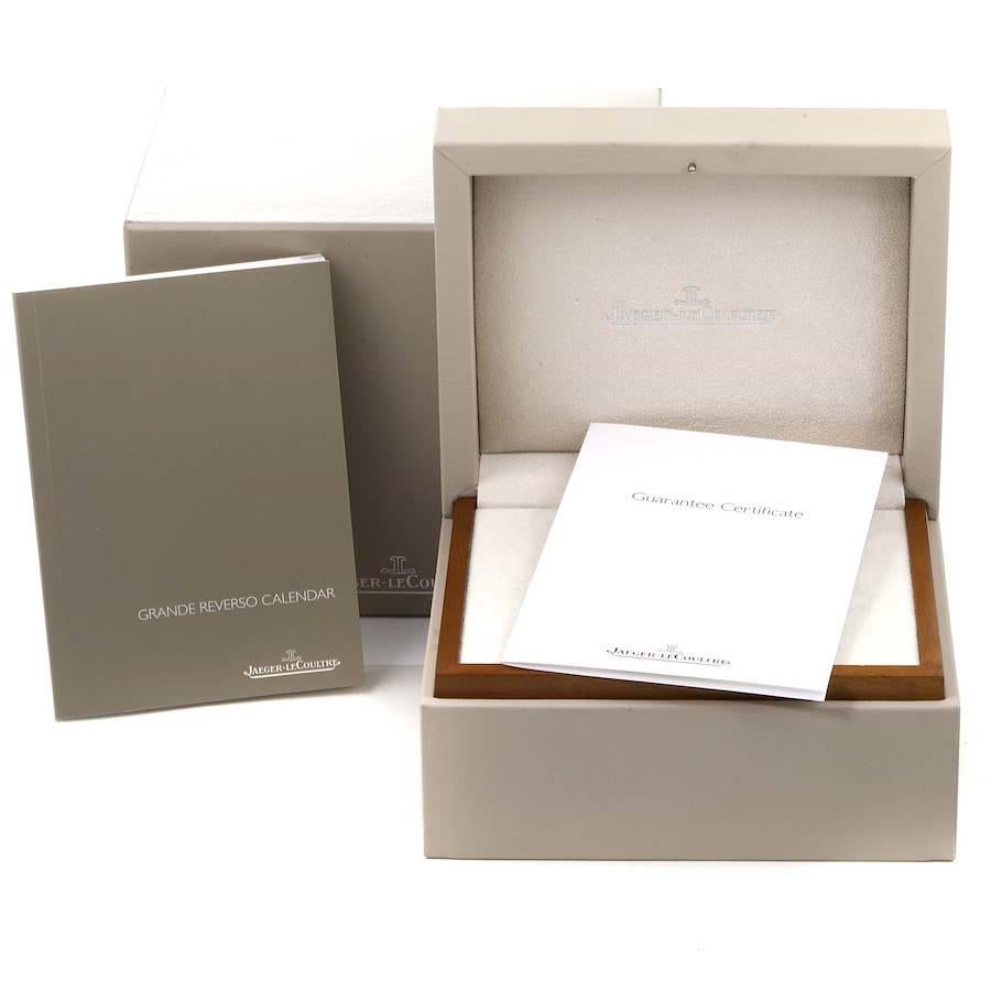 Jaeger LeCoultre Grande Reverso Mondphase Herrenuhr Q3758420 Box Papiere im Angebot 7