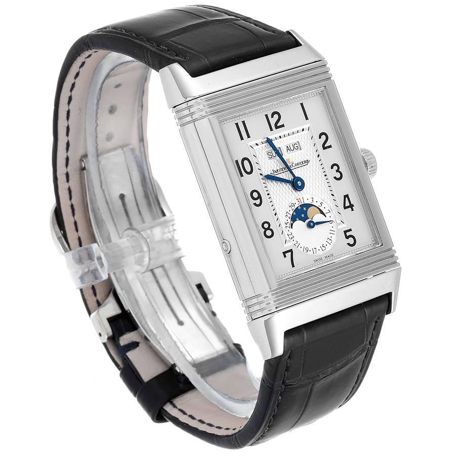 Jaeger LeCoultre Grande Reverso Mondphase Herrenuhr Q3758420 Box Papiere im Angebot 1