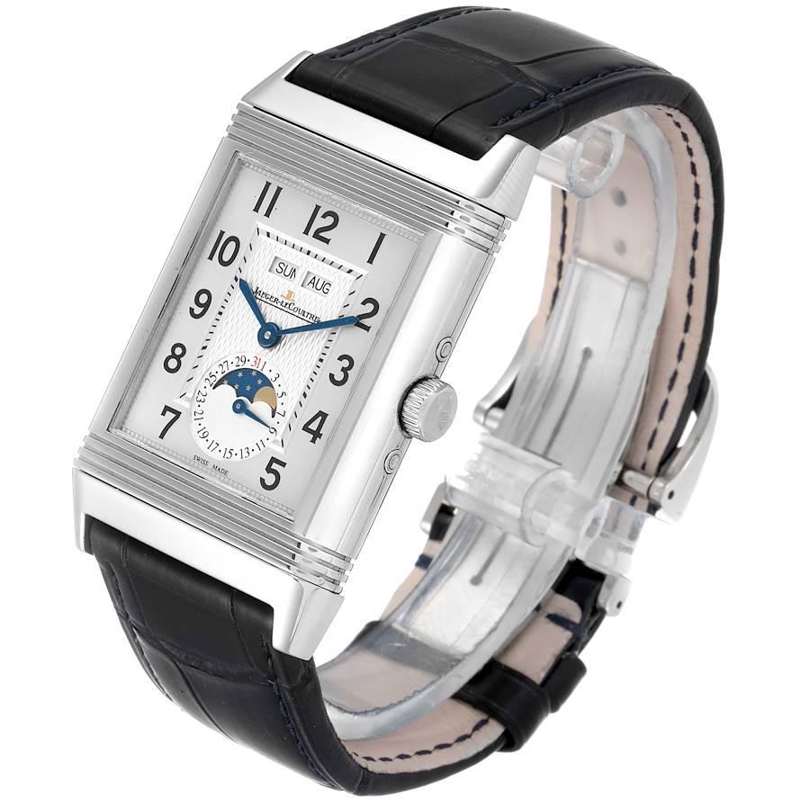 Jaeger LeCoultre Grande Reverso Mondphase Herrenuhr Q3758420 Box Papiere im Angebot 2
