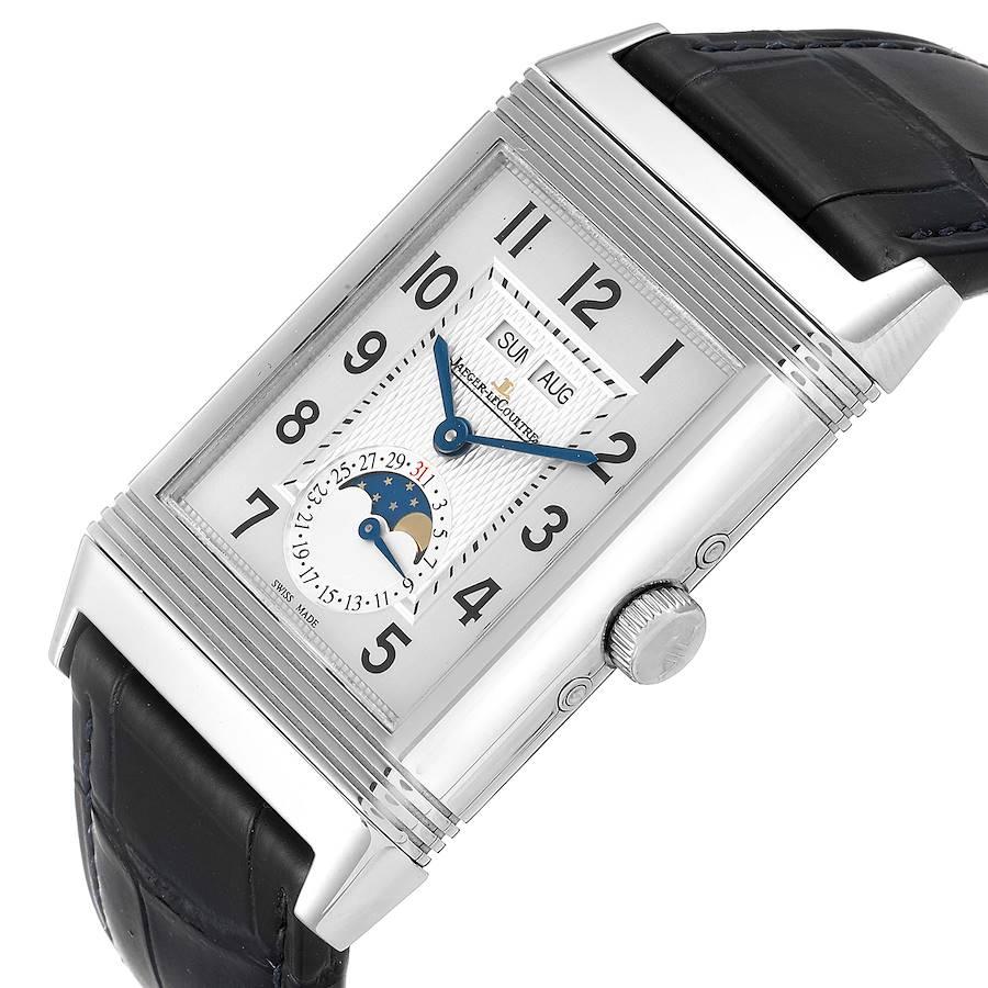 Jaeger LeCoultre Grande Reverso Mondphase Herrenuhr Q3758420 Box Papiere im Angebot 3